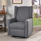 Swivel Glider Recliner, Adjustable Chair with Plush Upholstery