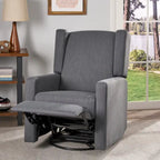 Fauteuil inclinable pivotant et coulissant, chaise réglable avec rembourrage moelleux
