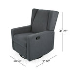 Fauteuil inclinable pivotant et coulissant, chaise réglable avec rembourrage moelleux