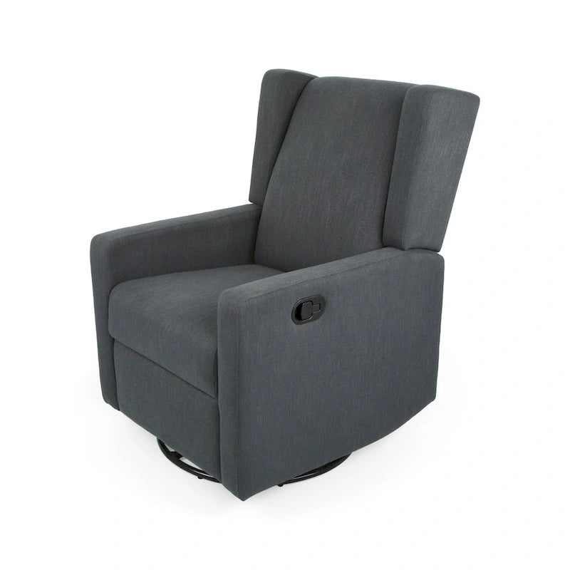Fauteuil inclinable pivotant et coulissant, chaise réglable avec rembourrage moelleux