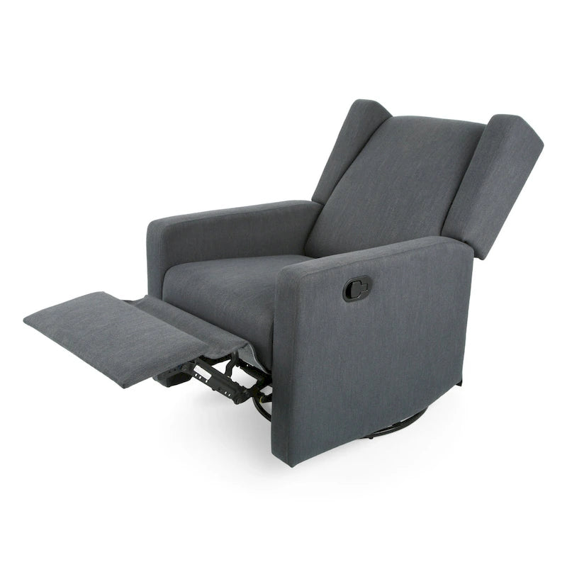 Fauteuil inclinable pivotant et coulissant, chaise réglable avec rembourrage moelleux