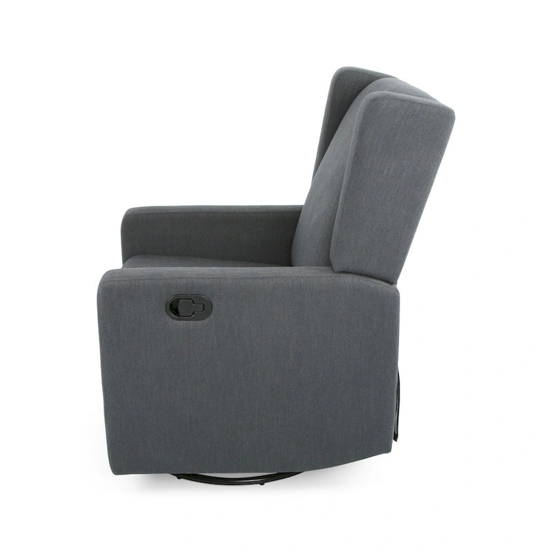 Fauteuil inclinable pivotant et coulissant, chaise réglable avec rembourrage moelleux