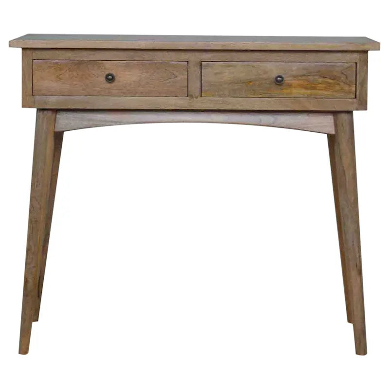 Console de couloir en chêne à 2 tiroirs