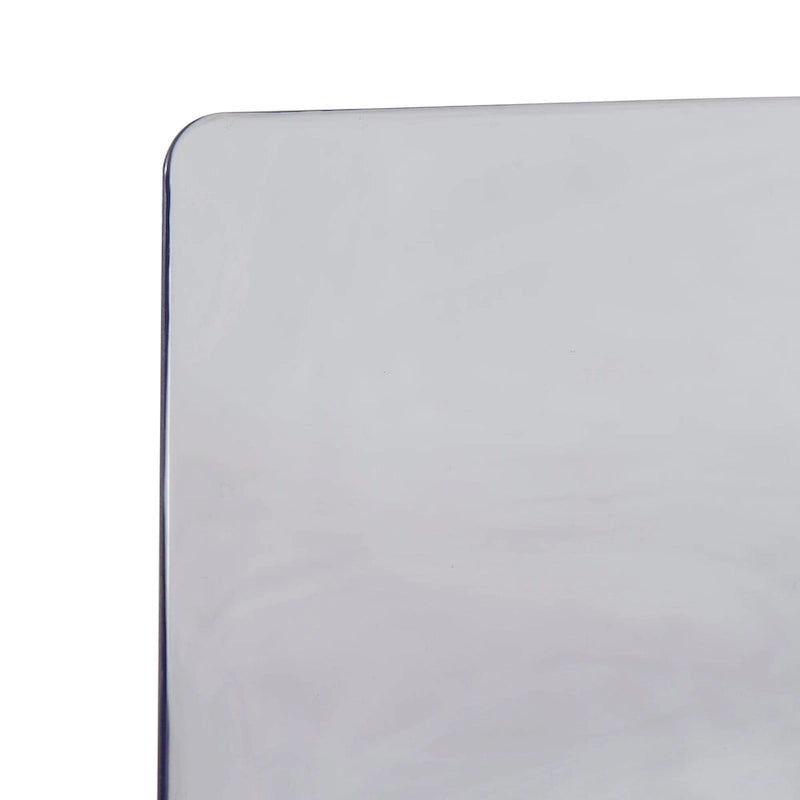 Chaise de salle à manger en acrylique Astor avec pieds chromés (lot de 2) Chaise d'appoint moderne