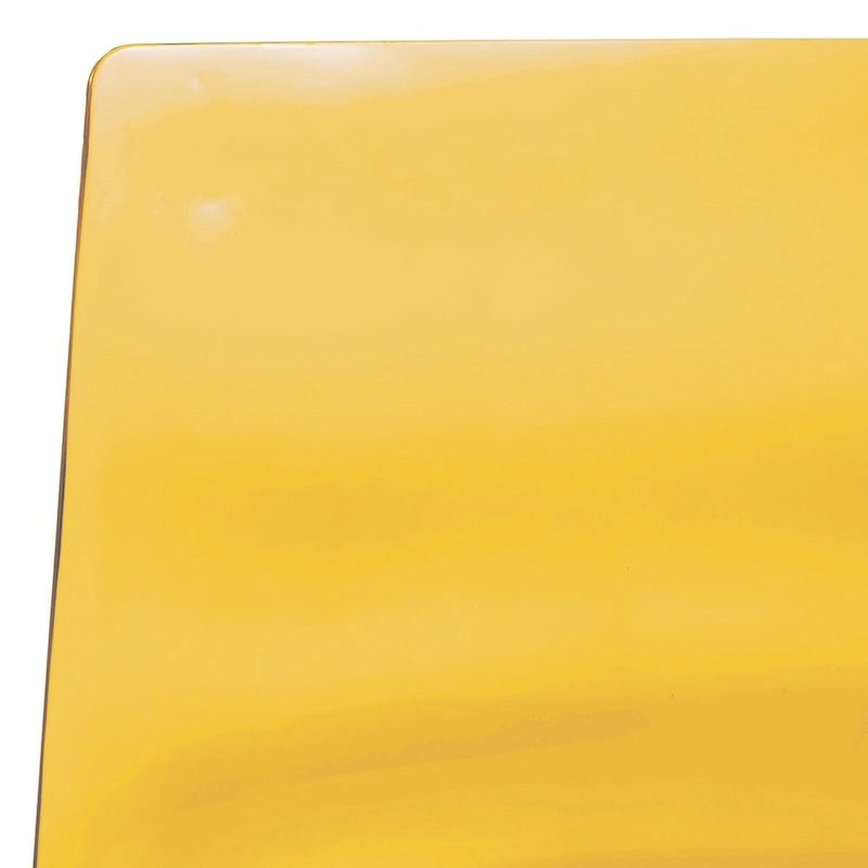 Chaise de salle à manger en acrylique Astor avec pieds chromés (lot de 2) Chaise d'appoint moderne