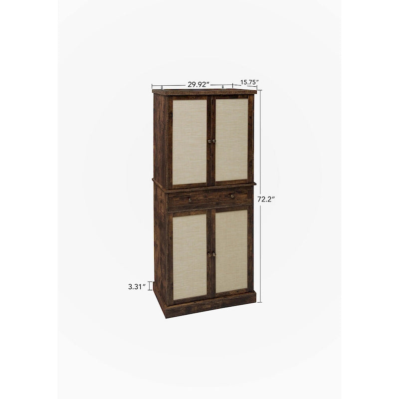 Meuble bas 4 portes 1 tiroir