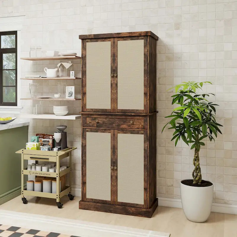 Meuble bas 4 portes 1 tiroir
