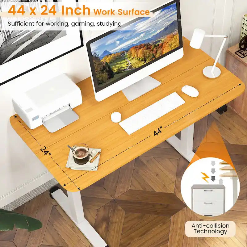 Bureau électrique assis-debout réglable