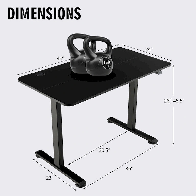 Bureau électrique assis-debout réglable