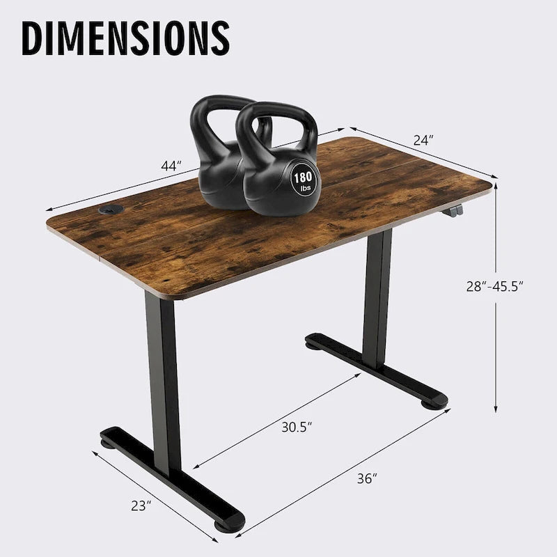 Bureau électrique assis-debout réglable