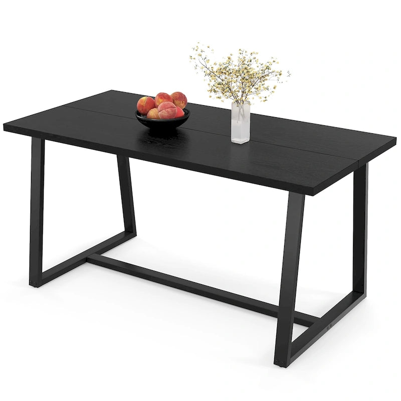 63 Grande table à manger pour 4 à 6 personnes avec métal robuste - Voir les détails