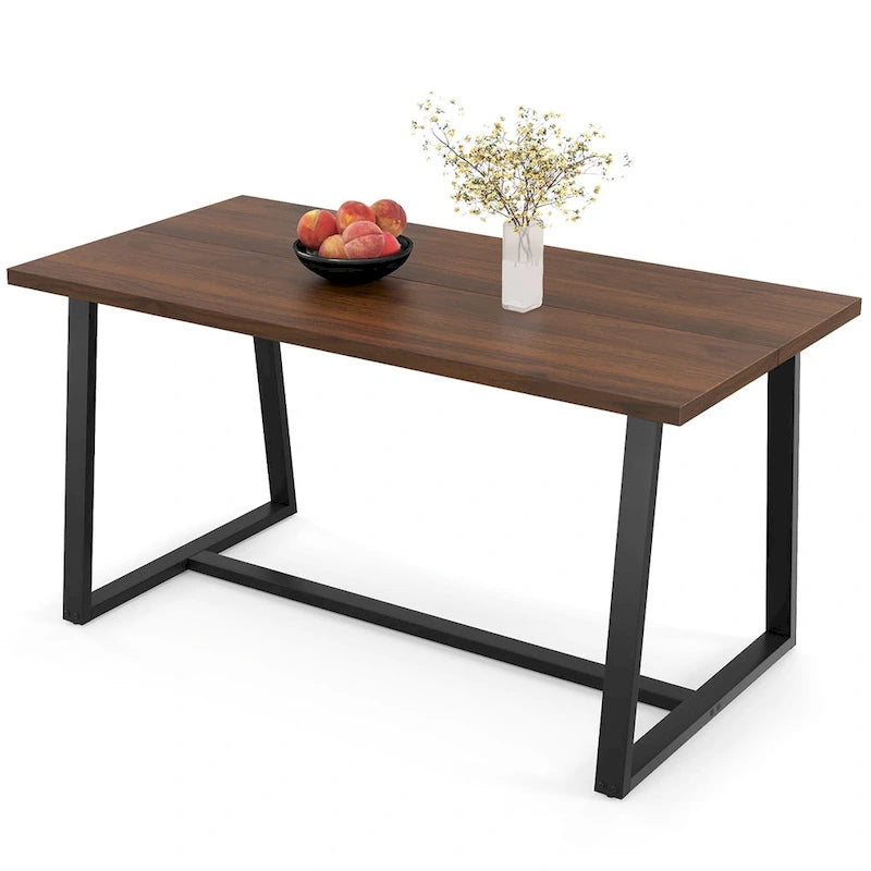 63 Grande table à manger pour 4 à 6 personnes avec métal robuste - Voir les détails