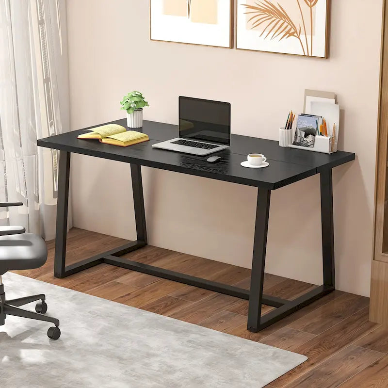 63 Grande table à manger pour 4 à 6 personnes avec métal robuste - Voir les détails