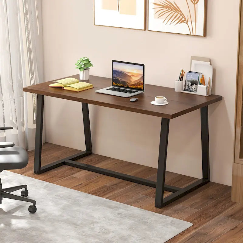 63 Grande table à manger pour 4 à 6 personnes avec métal robuste - Voir les détails