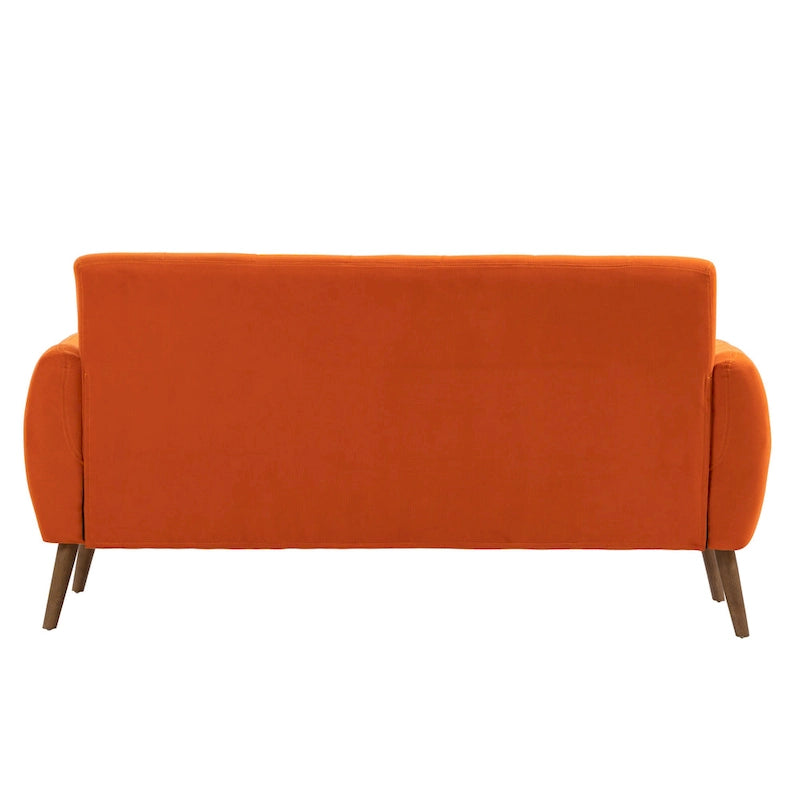 Causeuse petit canapé, Tissu, Bois d'hévéa