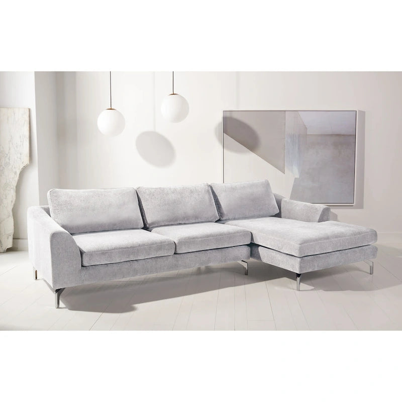Canapé en velours gris anthracite