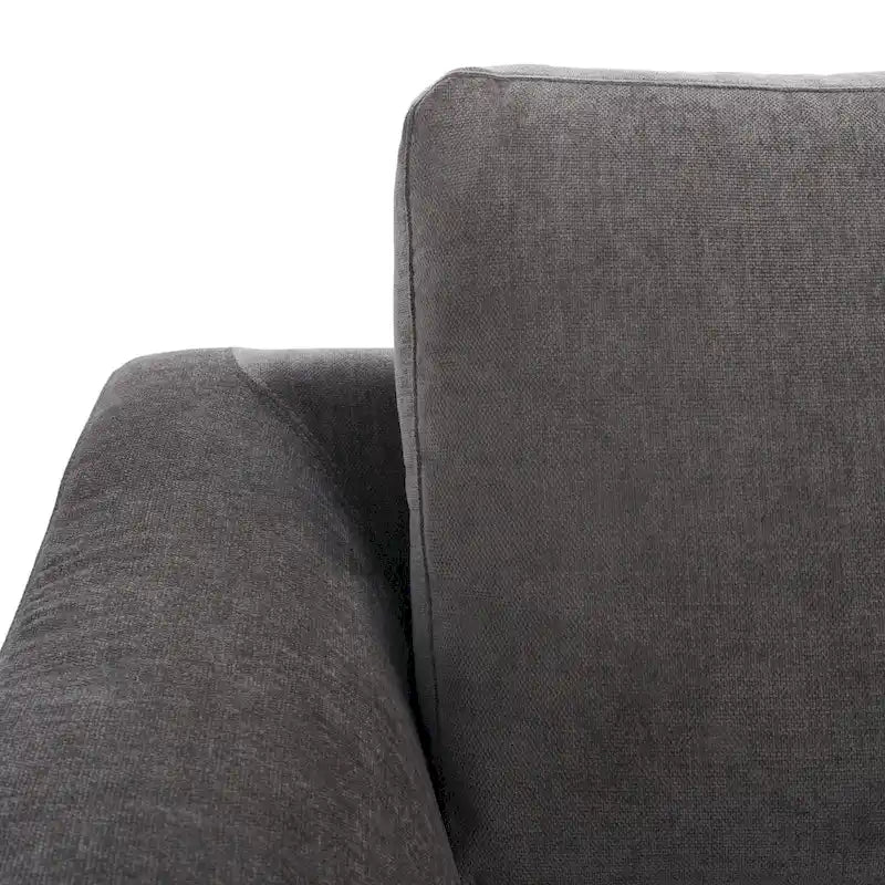 Canapé en velours gris anthracite