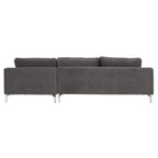 Canapé en velours gris anthracite