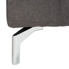 Canapé en velours gris anthracite