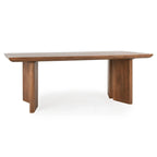 Table à manger 84 po en bois de manguier teinte Ombre - 84 larg. x 40 prof. x 30 haut.
