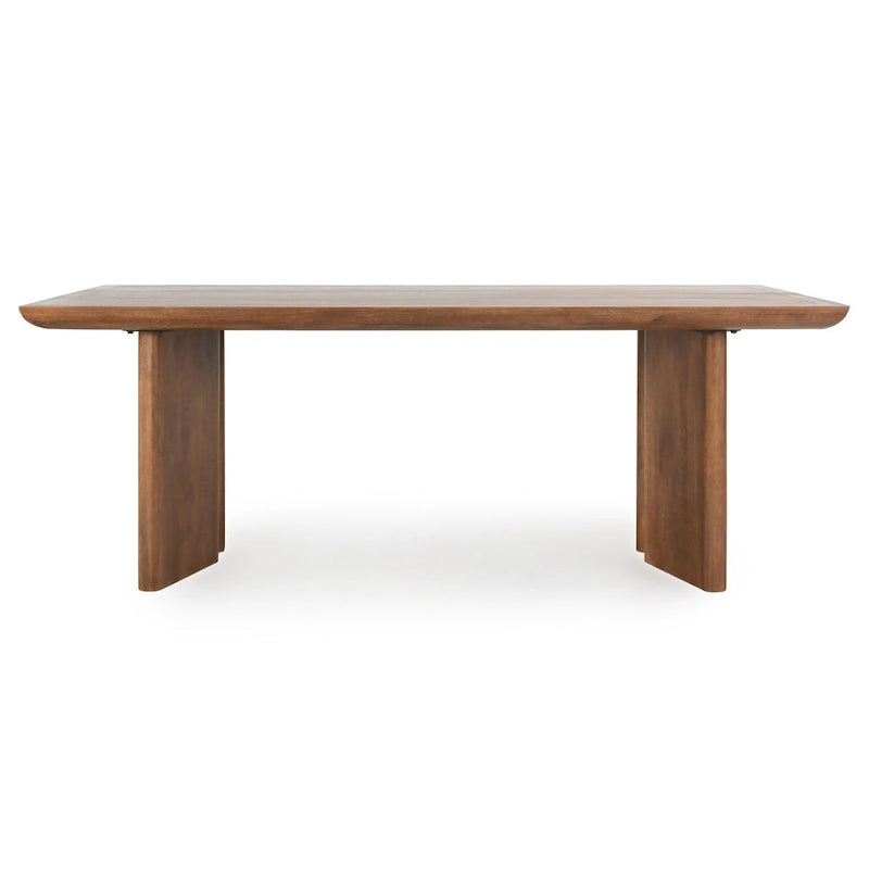 Table à manger 84 po en bois de manguier teinte Ombre - 84 larg. x 40 prof. x 30 haut.