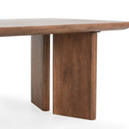 Table à manger 84 po en bois de manguier teinte Ombre - 84 larg. x 40 prof. x 30 haut.
