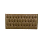 Ottoman capitonné marron clair
