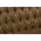 Ottoman capitonné marron clair