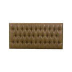 Ottoman capitonné marron clair