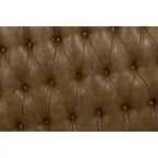 Ottoman capitonné marron clair