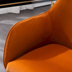 Chaise de bureau à domicile avec pieds en métal doré