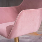 Chaise de bureau à domicile avec pieds en métal doré