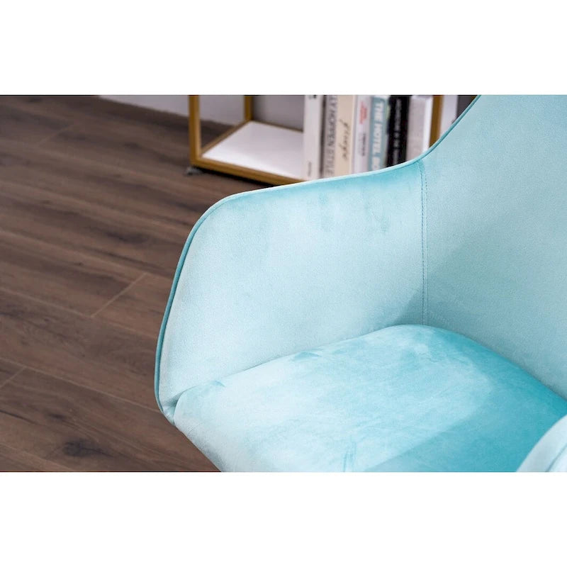 Chaise de bureau à domicile avec pieds en métal doré