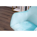 Chaise de bureau à domicile avec pieds en métal doré