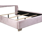 Matelas capitonné en velours rose