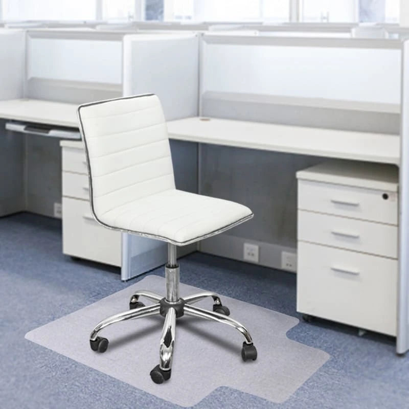 Tapis de chaise de bureau avec rebord, 36 x 48 pouces, glisse facile pour les chaises, plat sans curling