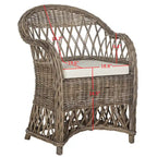 Fauteuil club en rotin naturel – 25.5 x 26.5 x 35.5 – 26Lx27Px36H