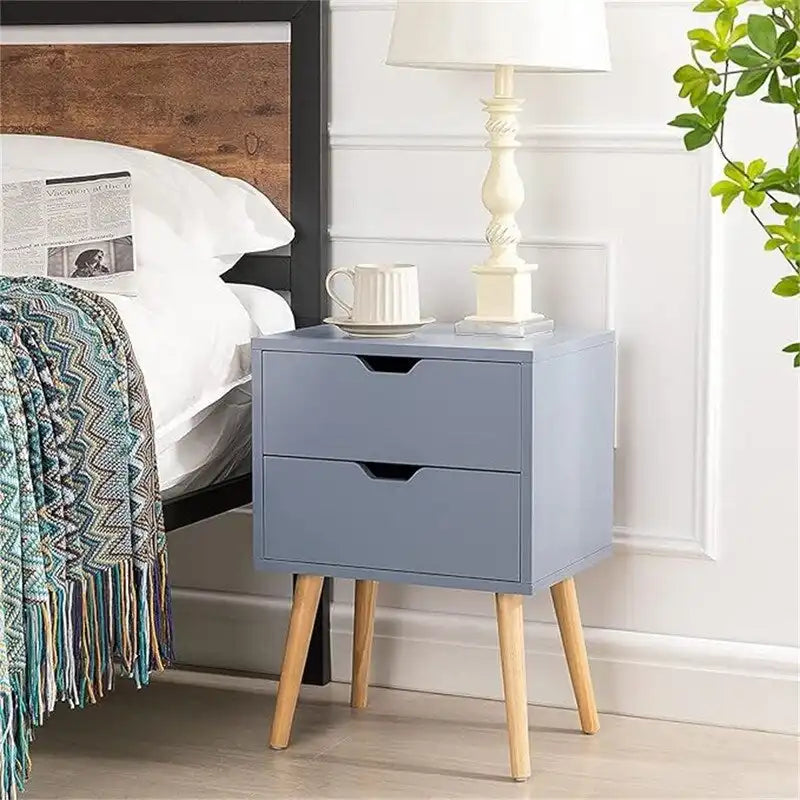 Tables de chevet avec tiroir de rangement (lot de 2)