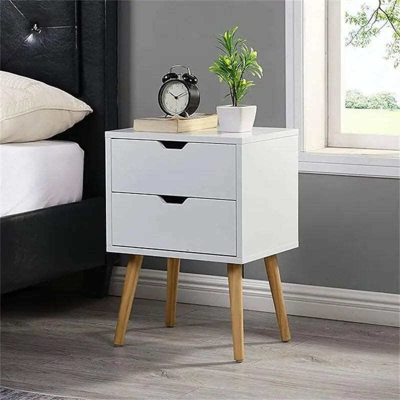 Tables de chevet avec tiroir de rangement (lot de 2)