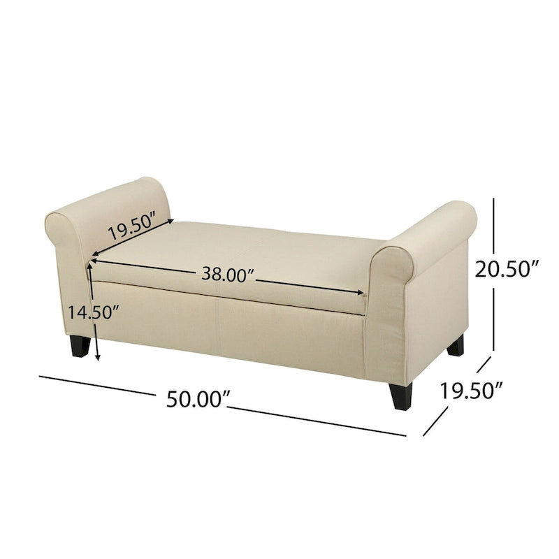 Banc de rangement moderne pour chevet, salon et entrée