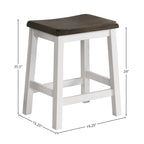 Tabouret de comptoir sans dossier 24 po (paq. de 2)