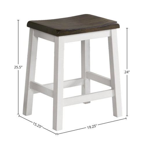 Tabouret de comptoir sans dossier 24 po (paq. de 2)