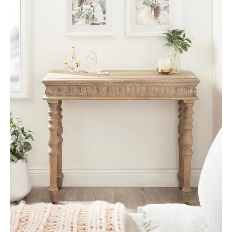Console en bois sculpté - 36x14x30