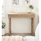 Console en bois sculpté - 36x14x30