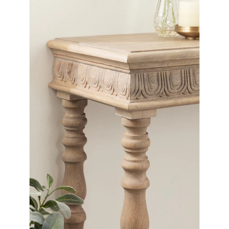 Console en bois sculpté - 36x14x30