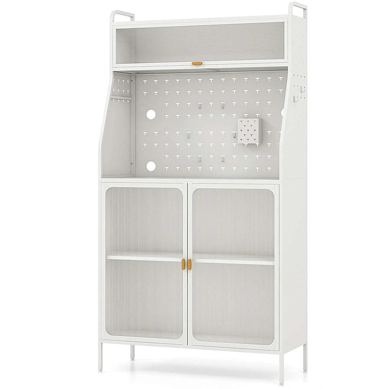63.5 H Armoire de Cuisine Buffet Organisateur de Garde-Manger Étagère de Boulanger Debout