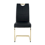 Chaises de salle à manger modernes avec pieds en métal chromé, lot de 4