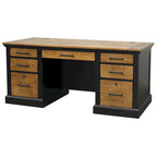 Bureau de direction, bureau d'écriture, bureau d'ordinateur, noir