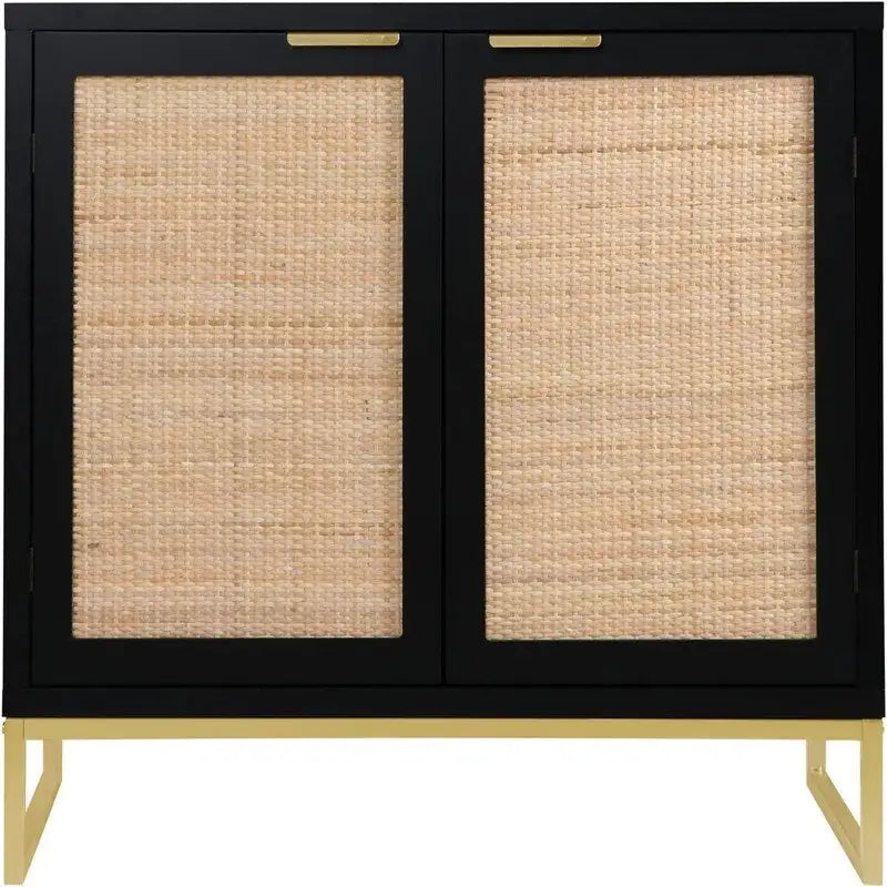 Bahut en rotin, buffet de cuisine – 35 P x 80 L x 74,5 H cm